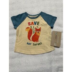 Peek NWT 12-18 Months Shirt Forest Biome Collection Fox Save